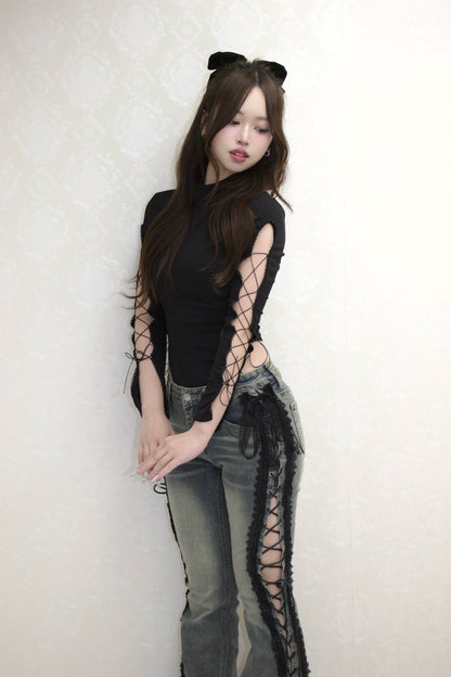 Bare Lace-Up Bodysuit.