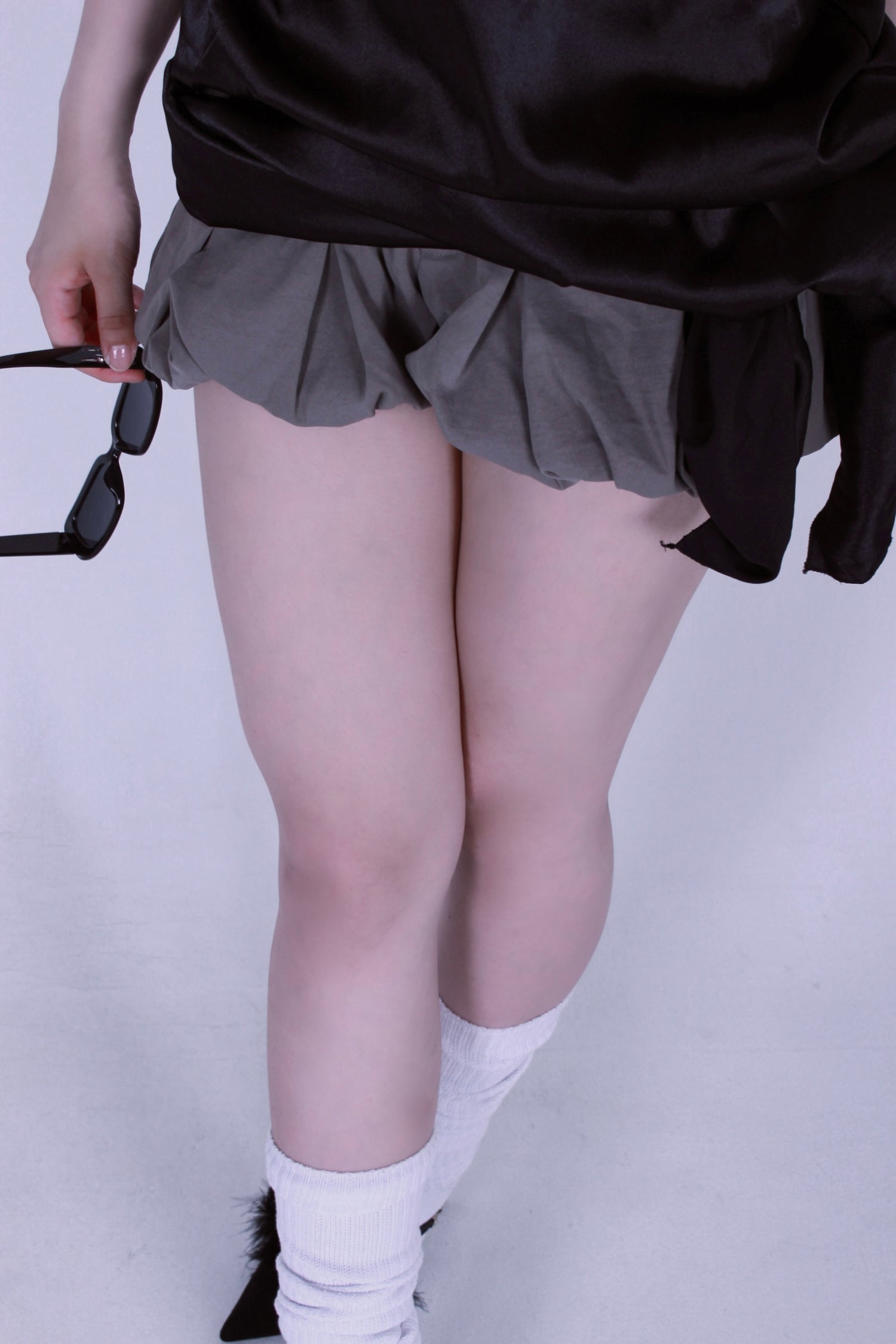 cocoon puff skirt.
