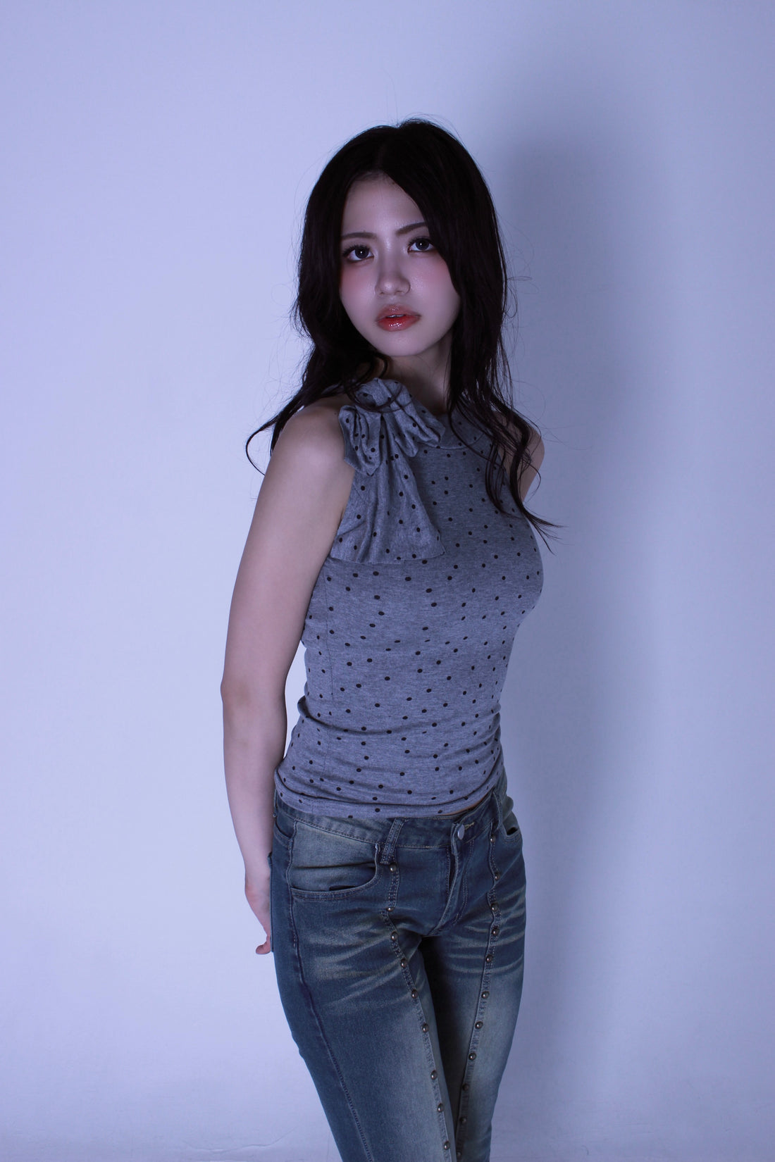 ribbon dot tops.
