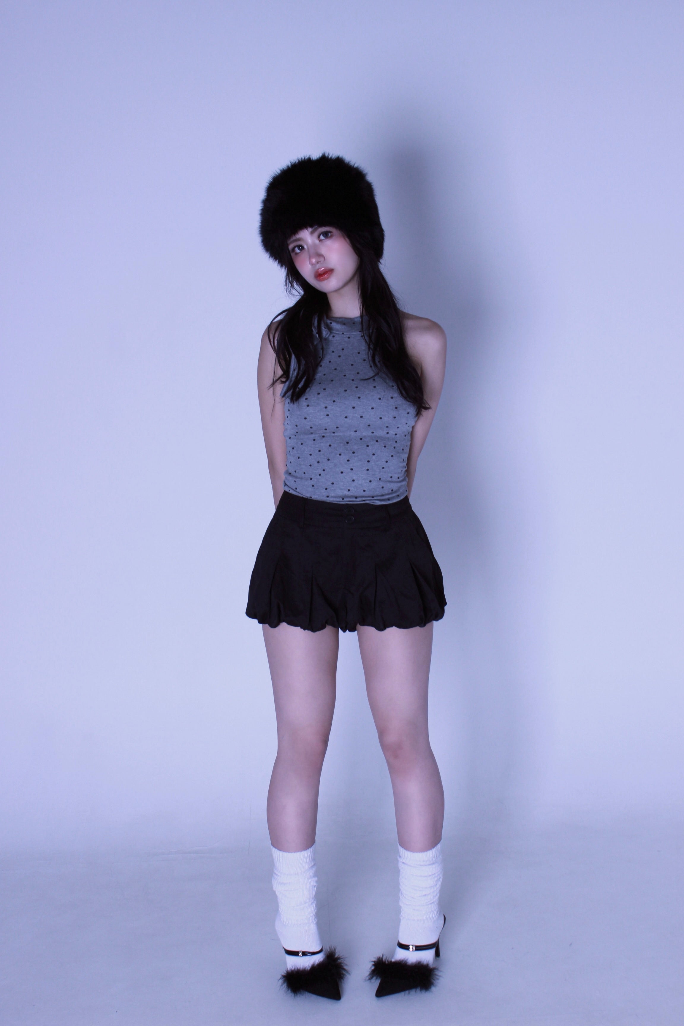 ribbon dot tops.