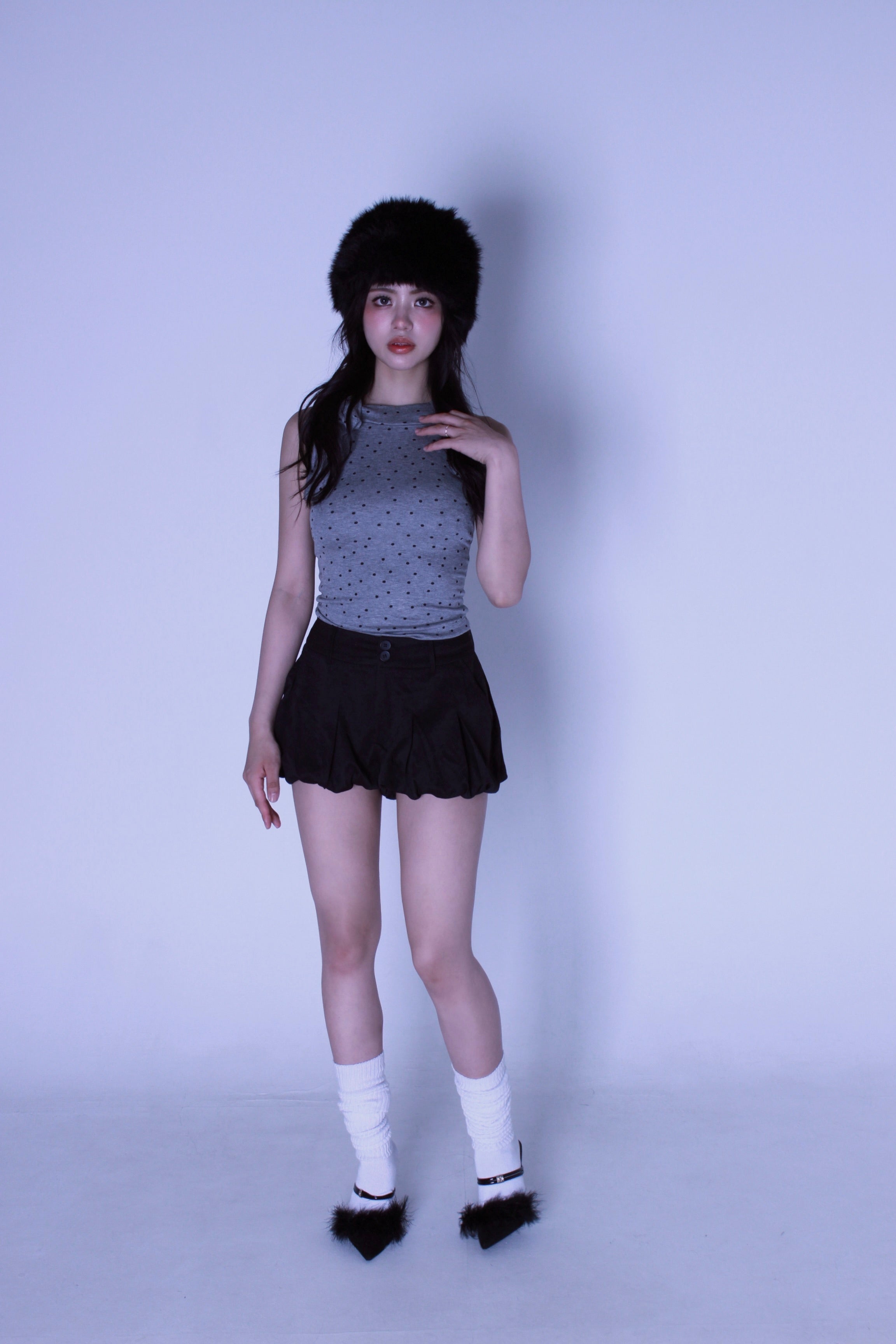 ribbon dot tops.