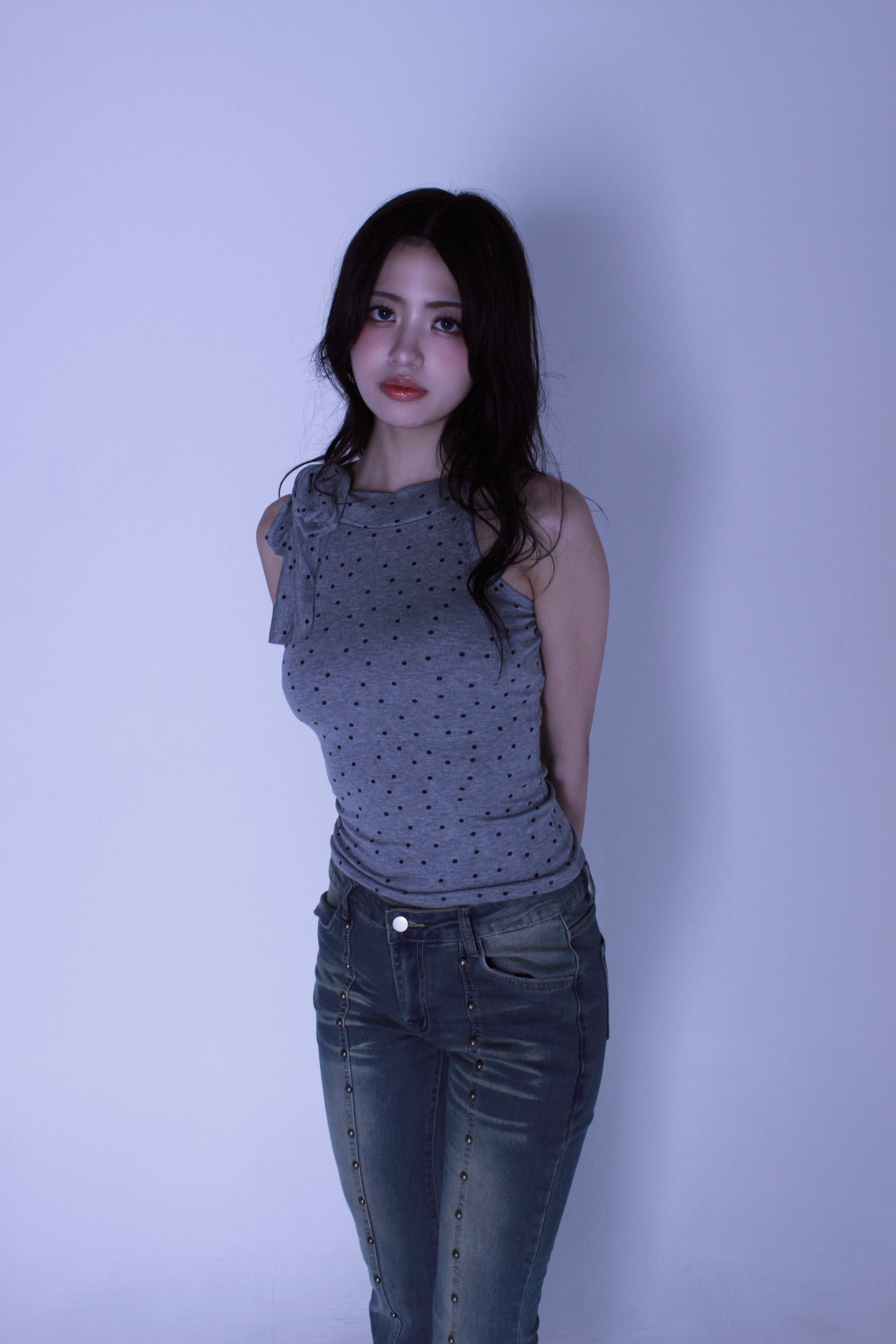 ribbon dot tops.