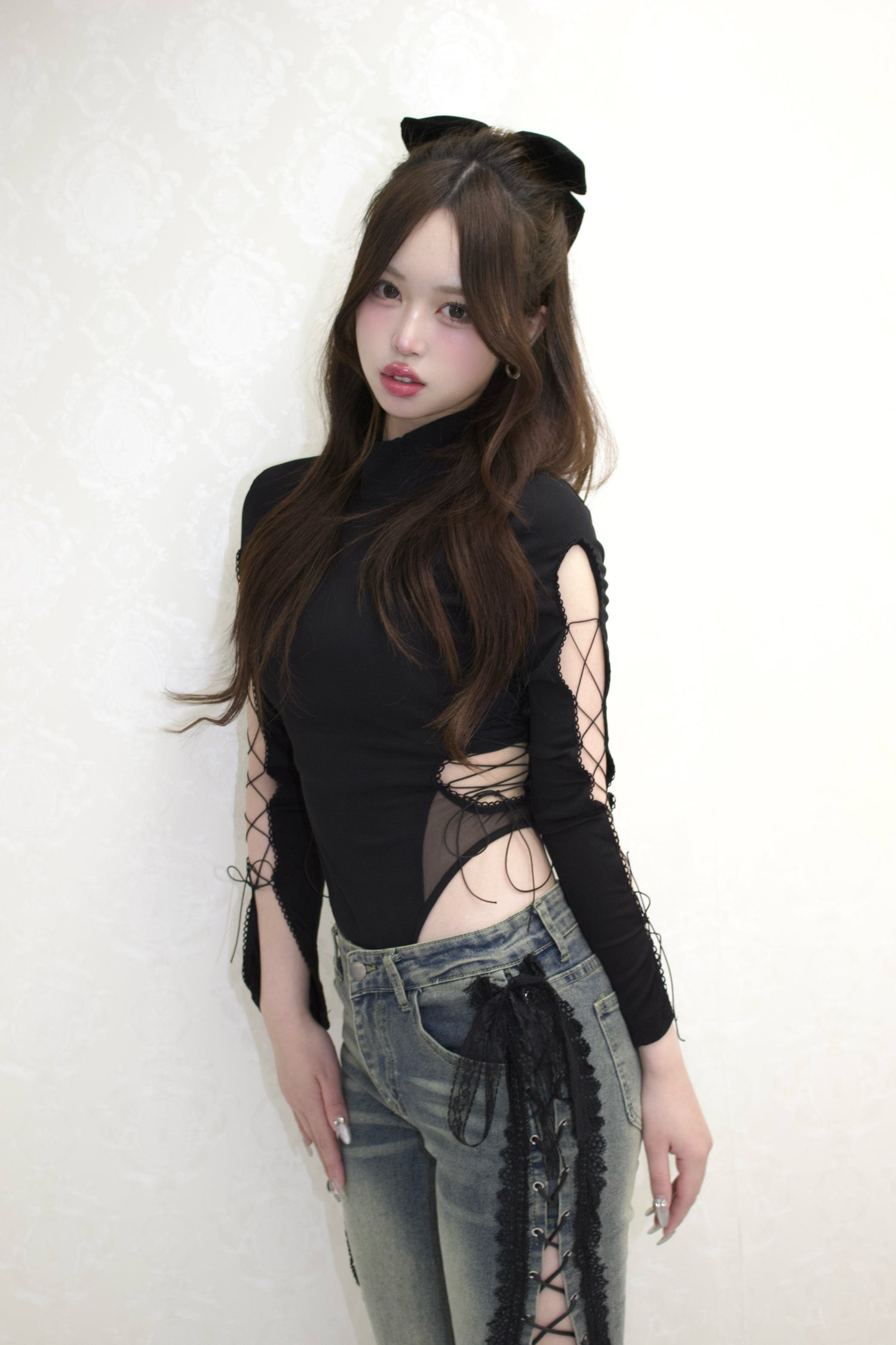 Bare Lace-Up Bodysuit.