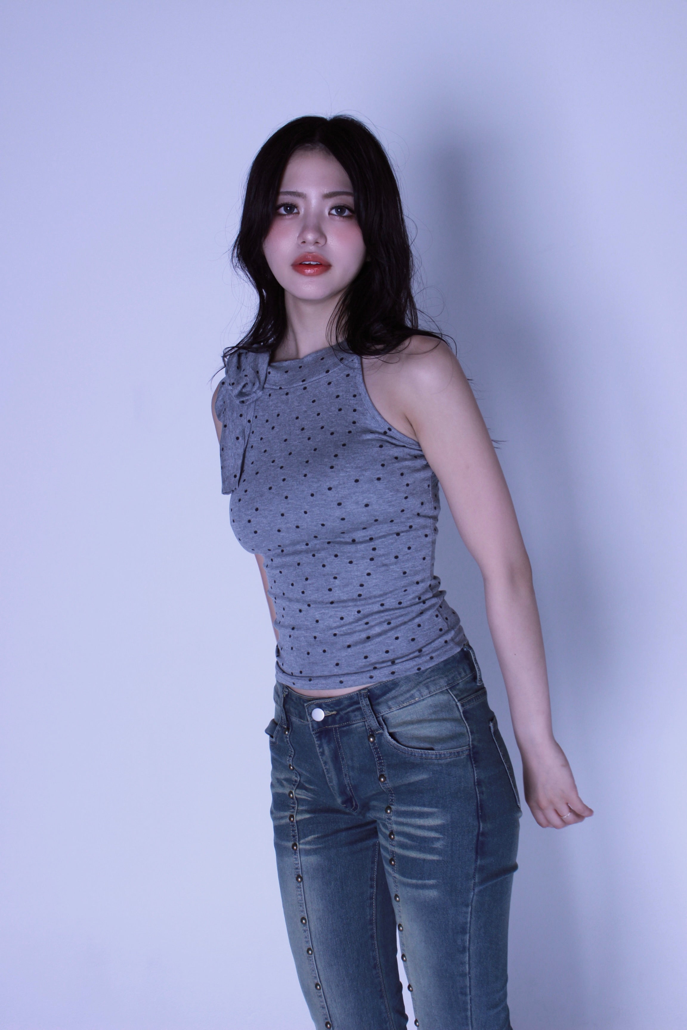 ribbon dot tops.
