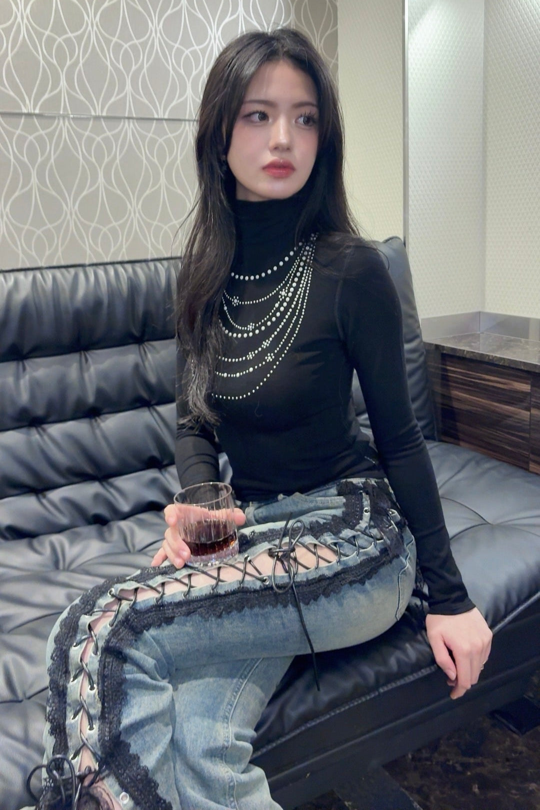 Pearl bijou tops.