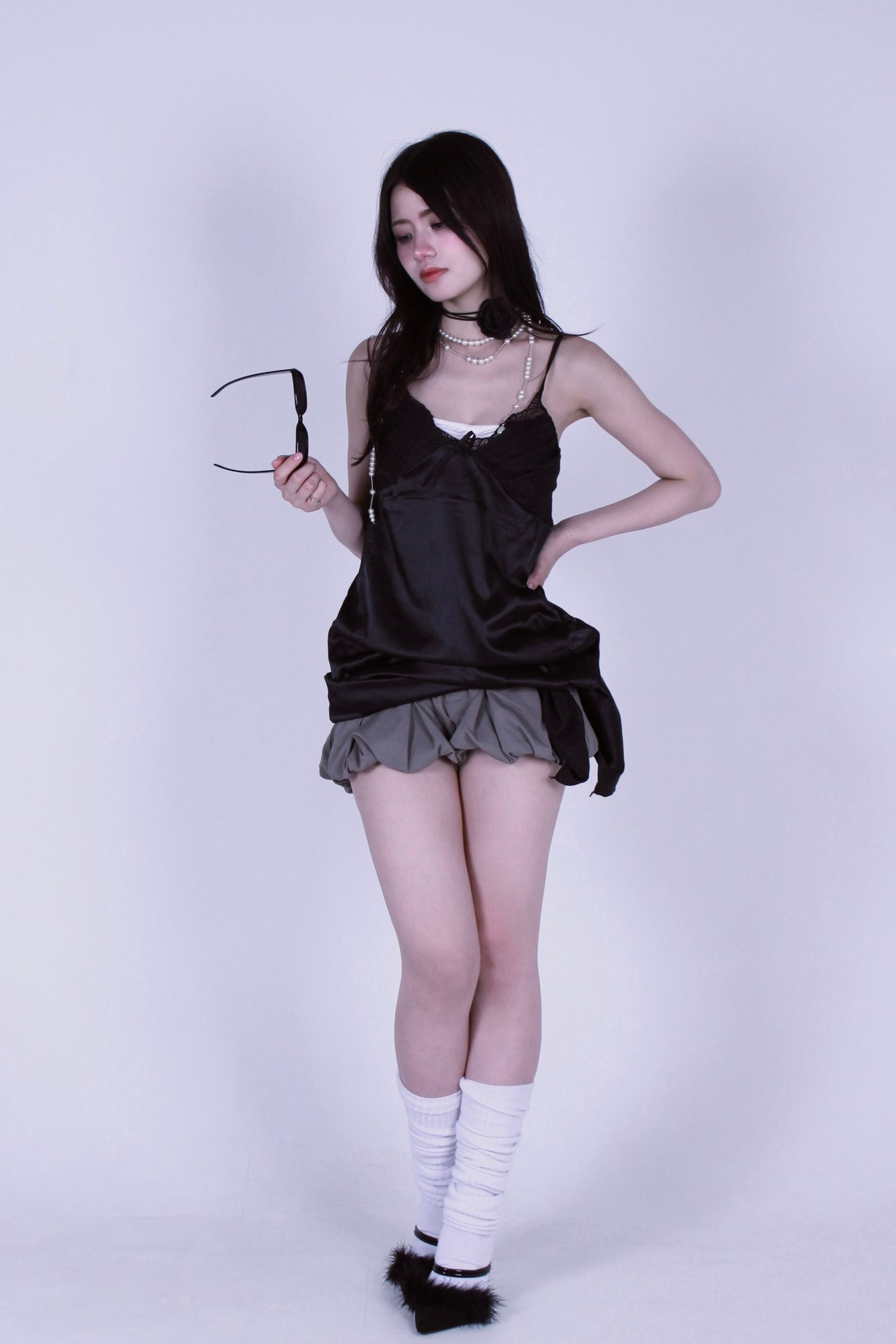 cocoon puff skirt.