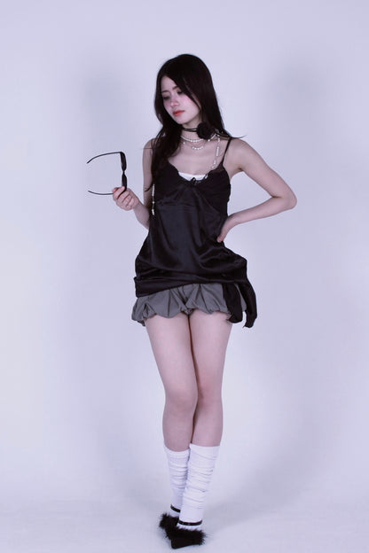 cocoon puff skirt.