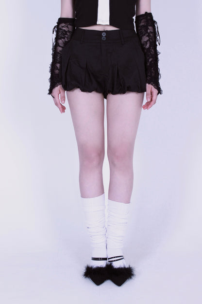 cocoon puff skirt.