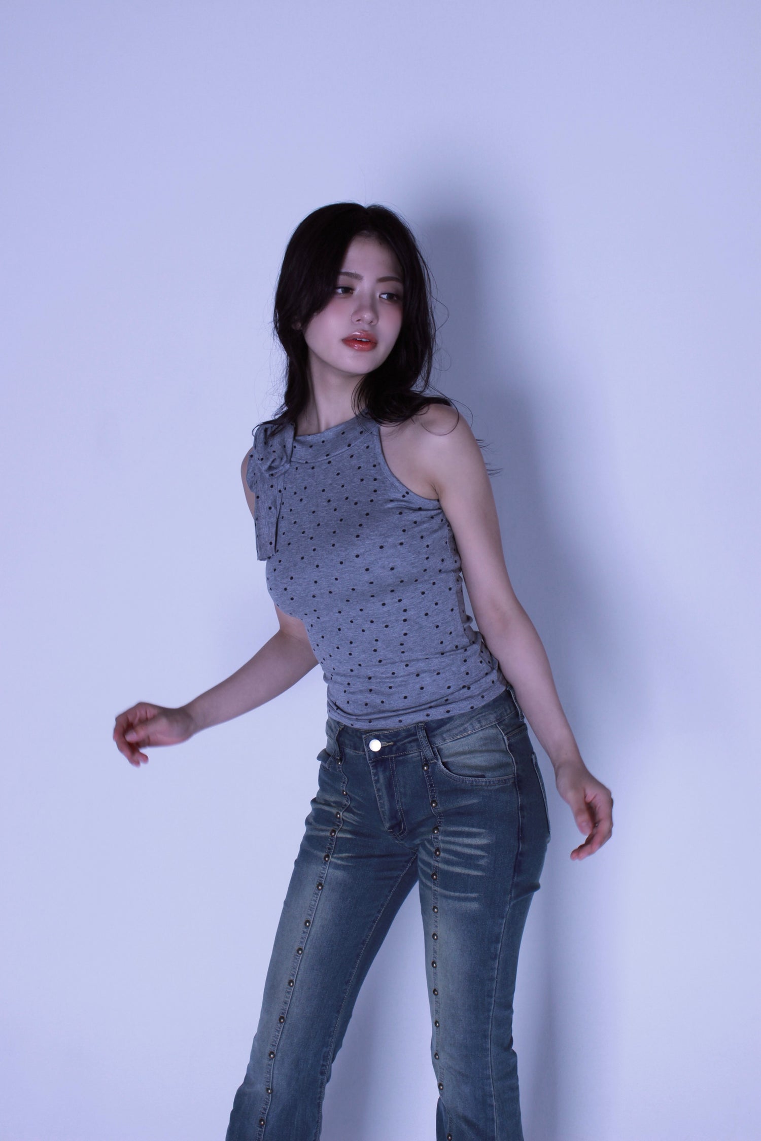 ribbon dot tops.