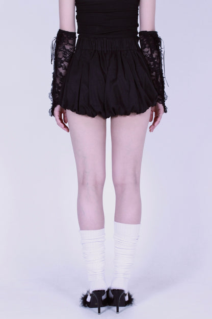 cocoon puff skirt.