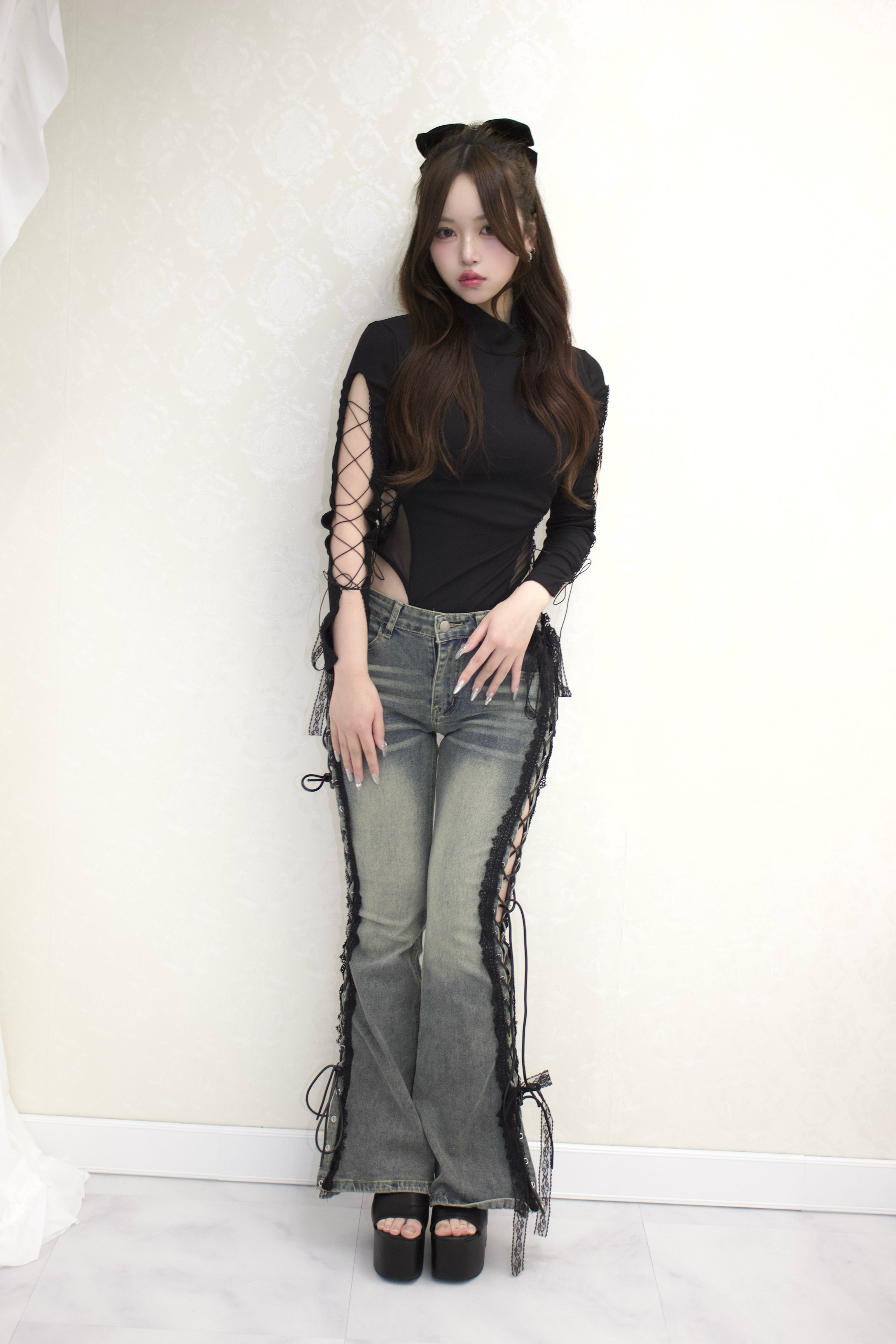 Bare Lace-Up Bodysuit.