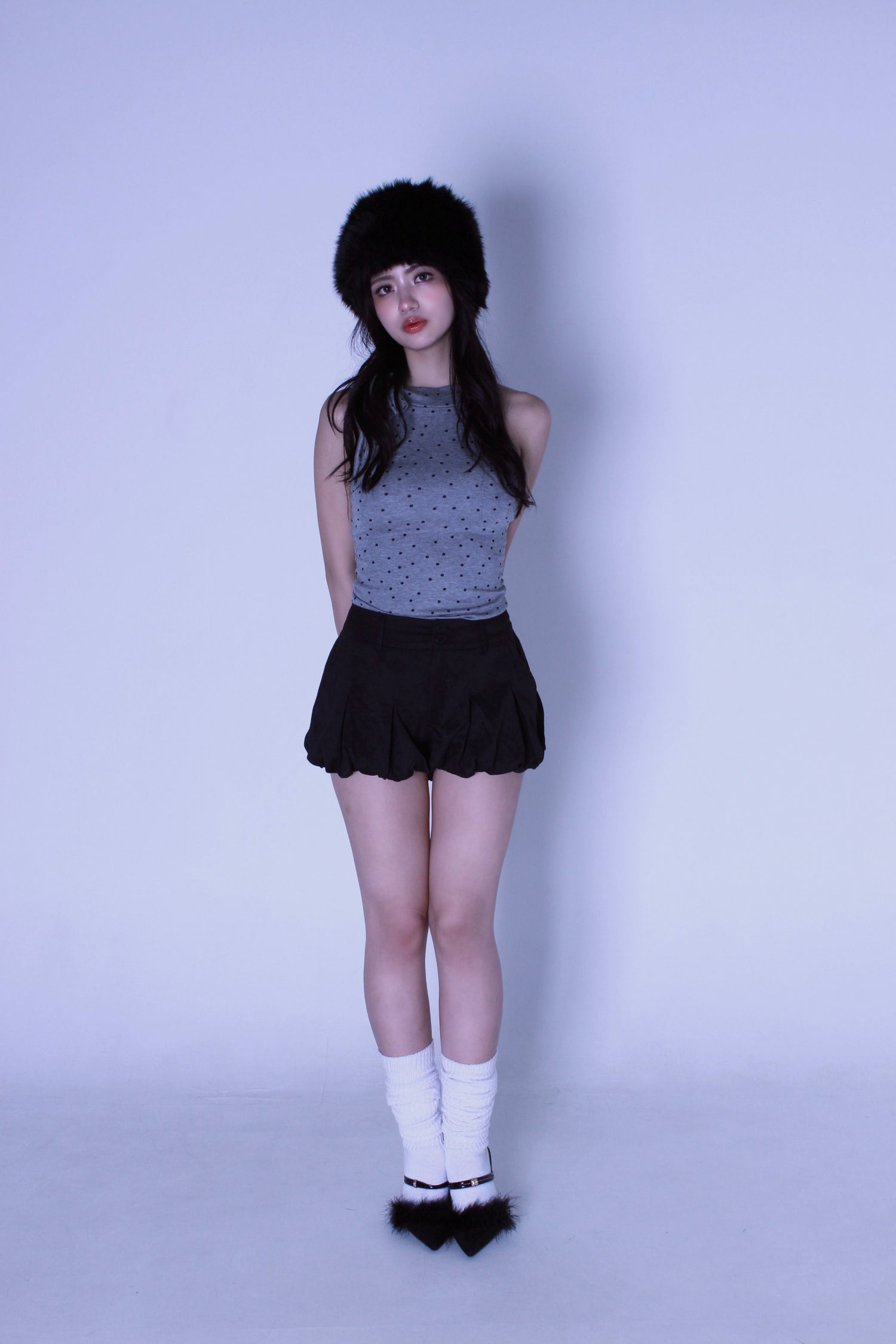 ribbon dot tops.