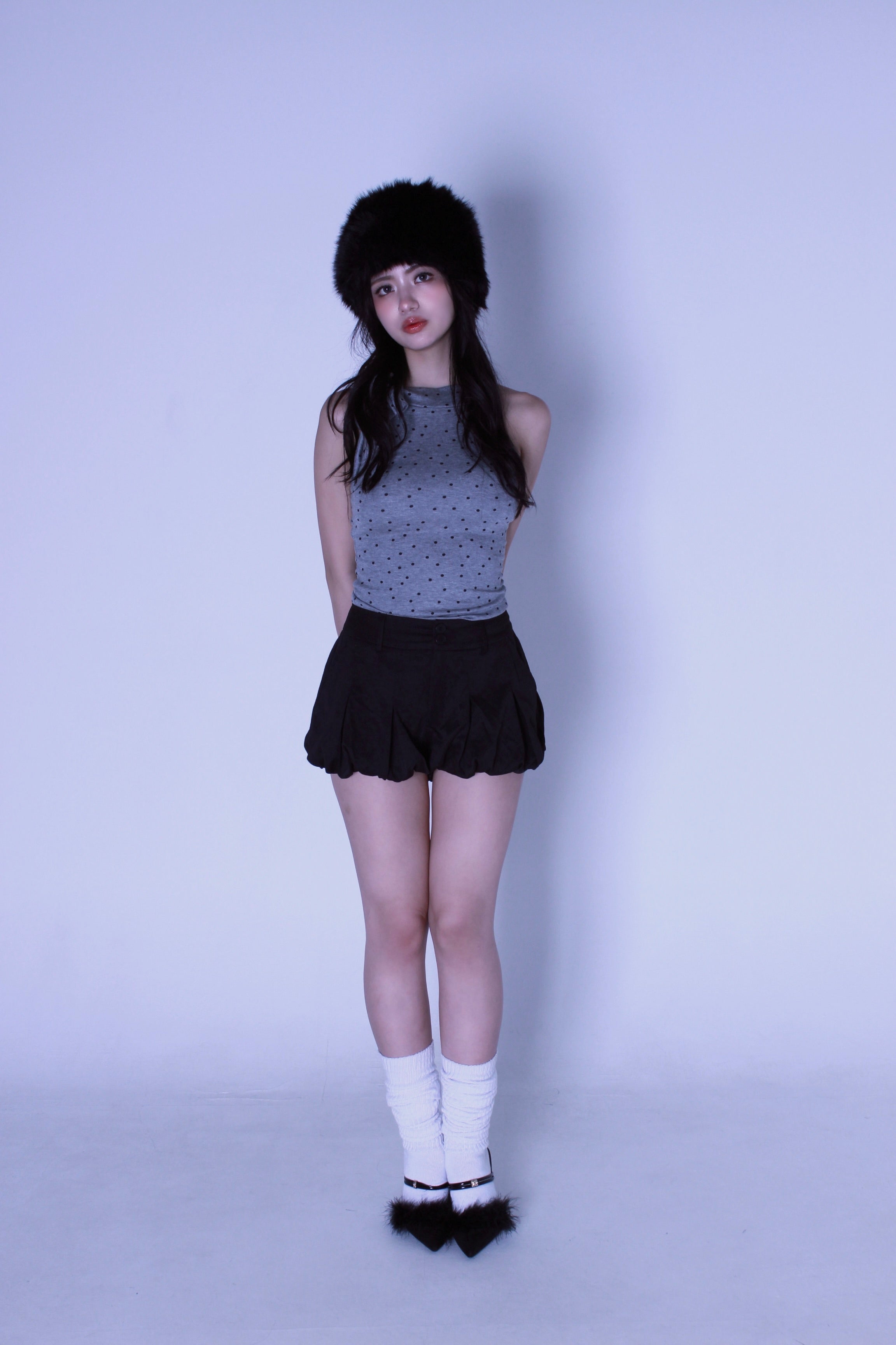 ribbon dot tops.