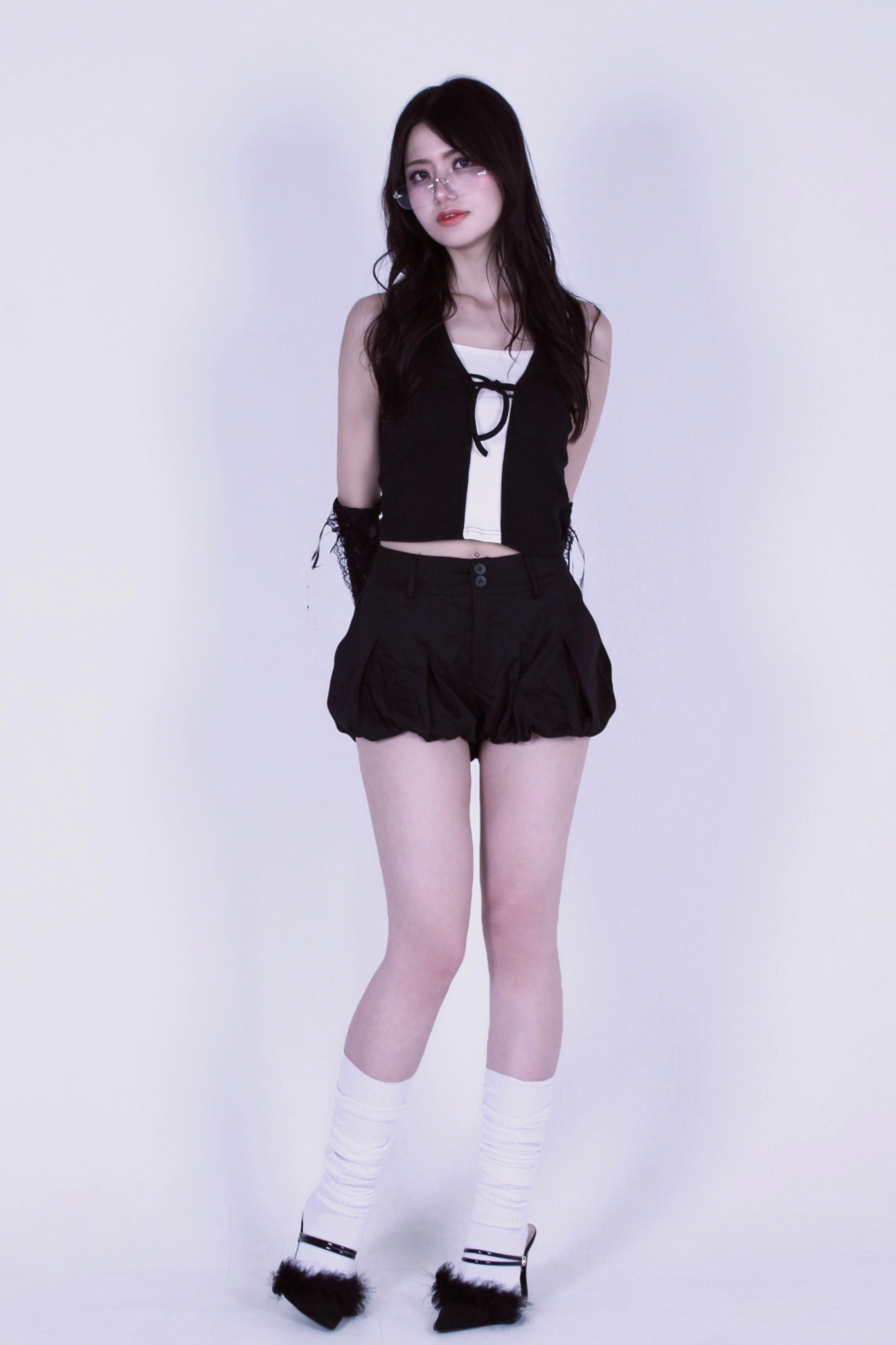 cocoon puff skirt.