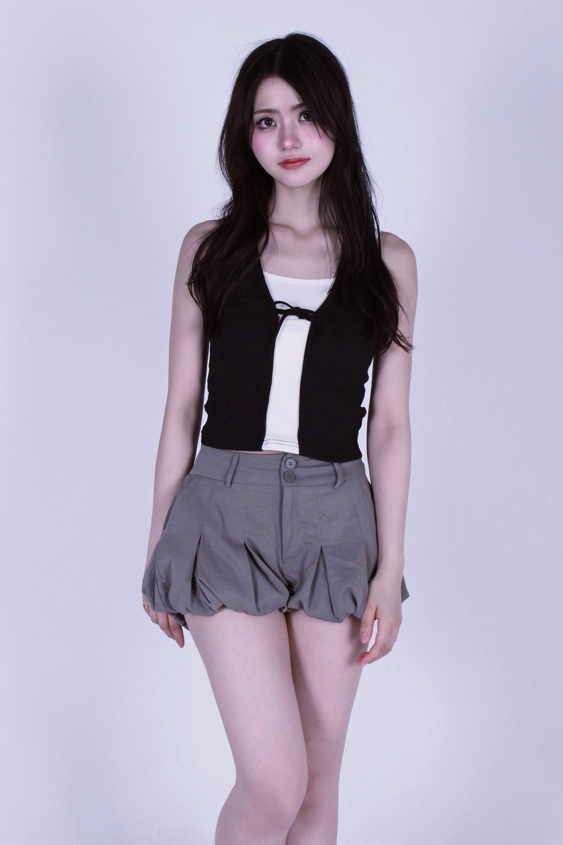 cocoon puff skirt.