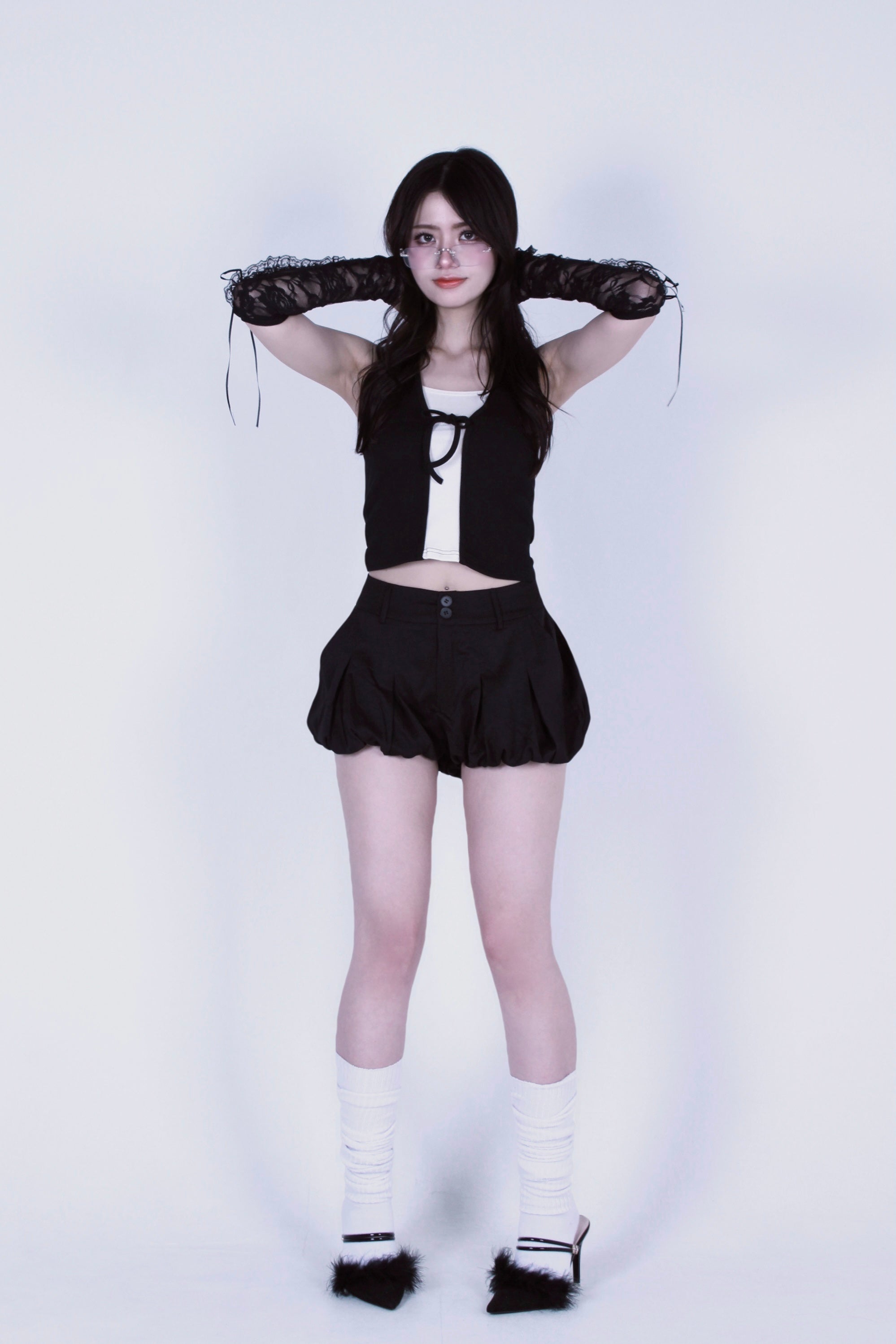 cocoon puff skirt.
