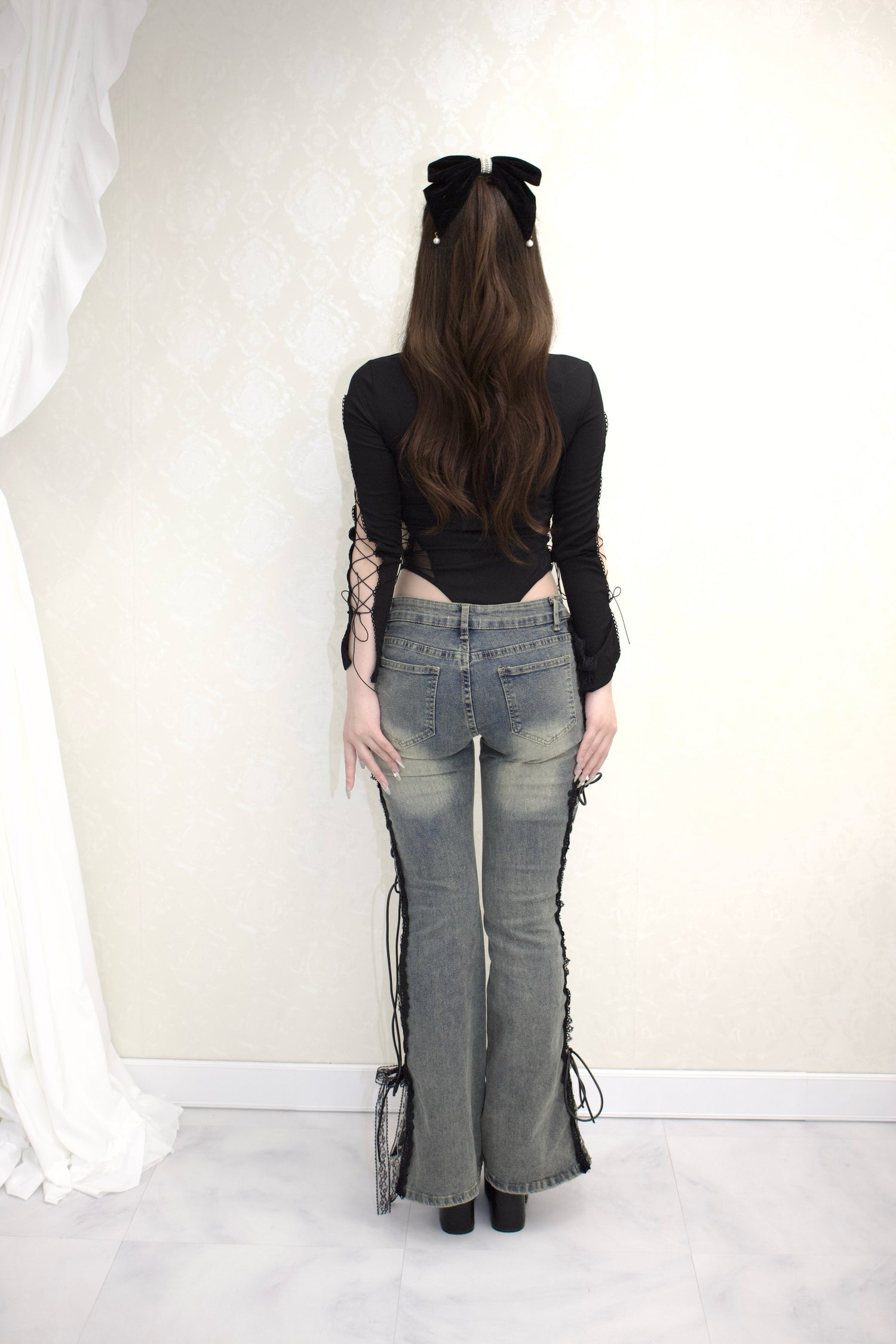 Bare Lace-Up Bodysuit.