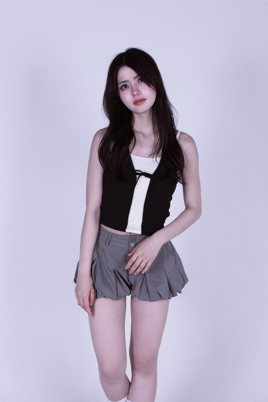 cocoon puff skirt.