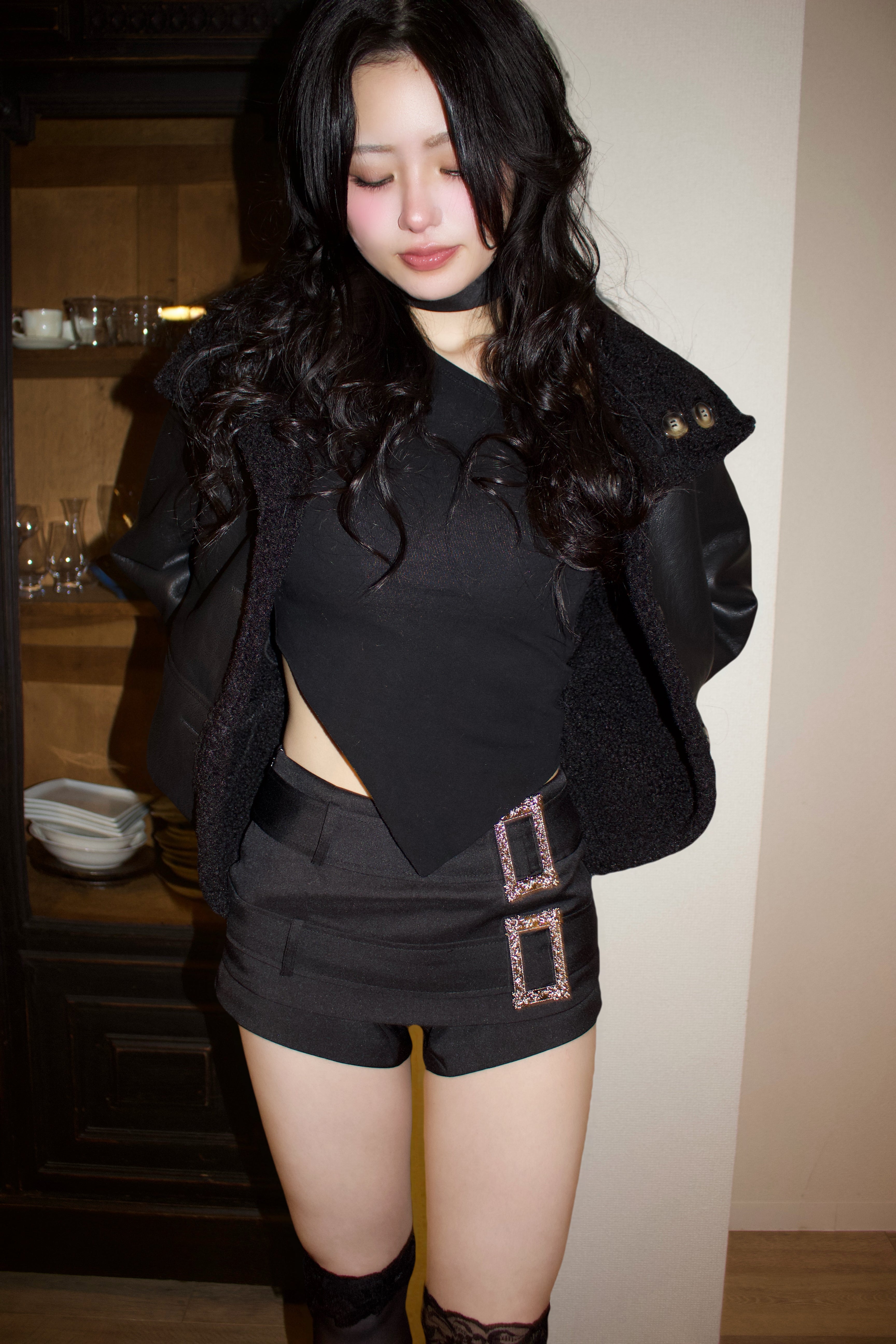 bijou buckle bottoms.