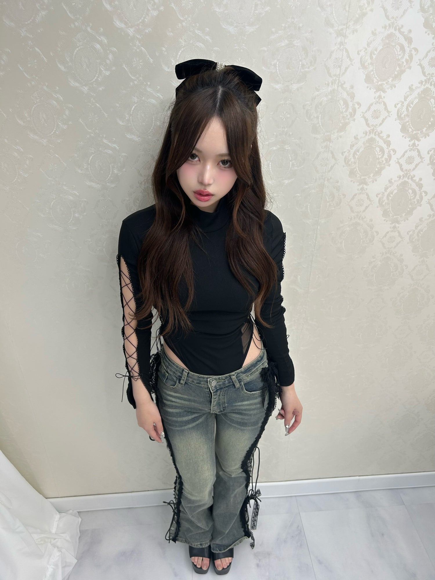 Bare Lace-Up Bodysuit.