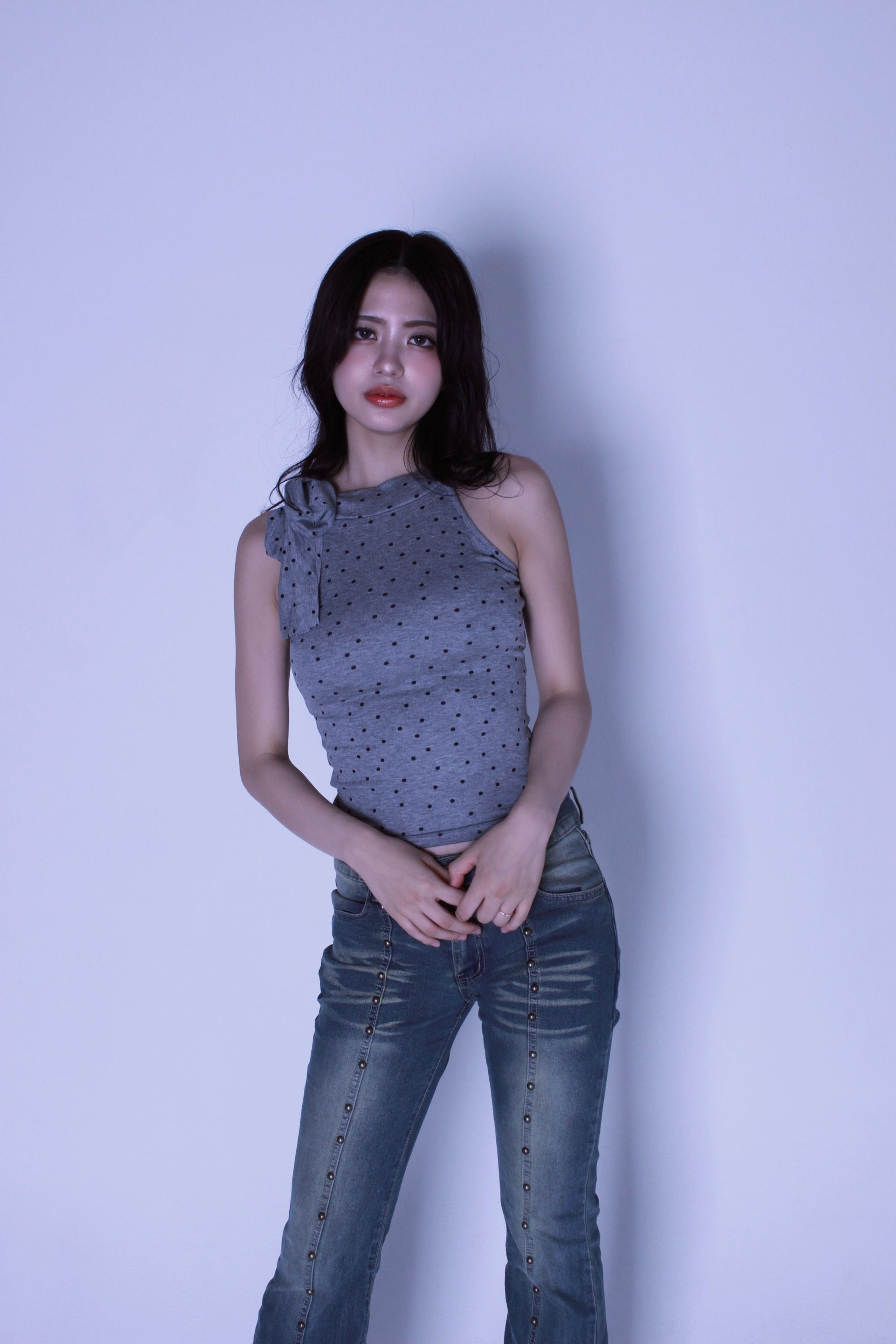 ribbon dot tops.
