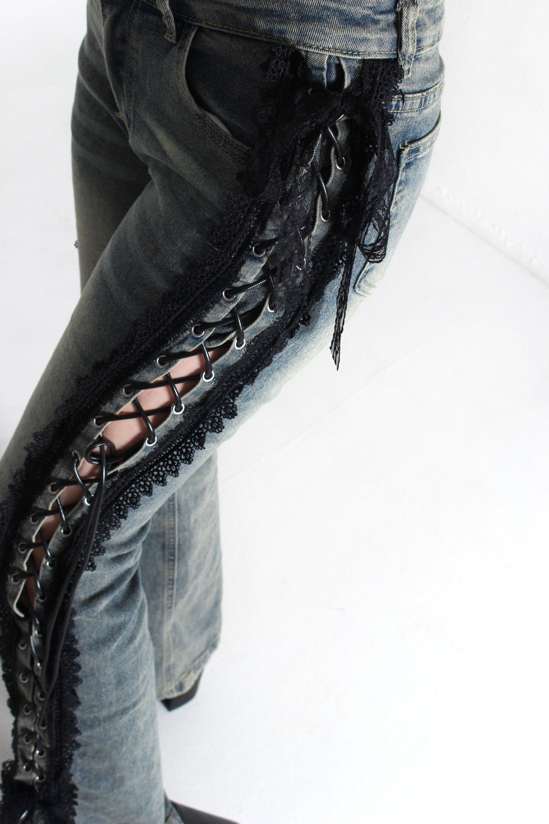 seduce lace denim.