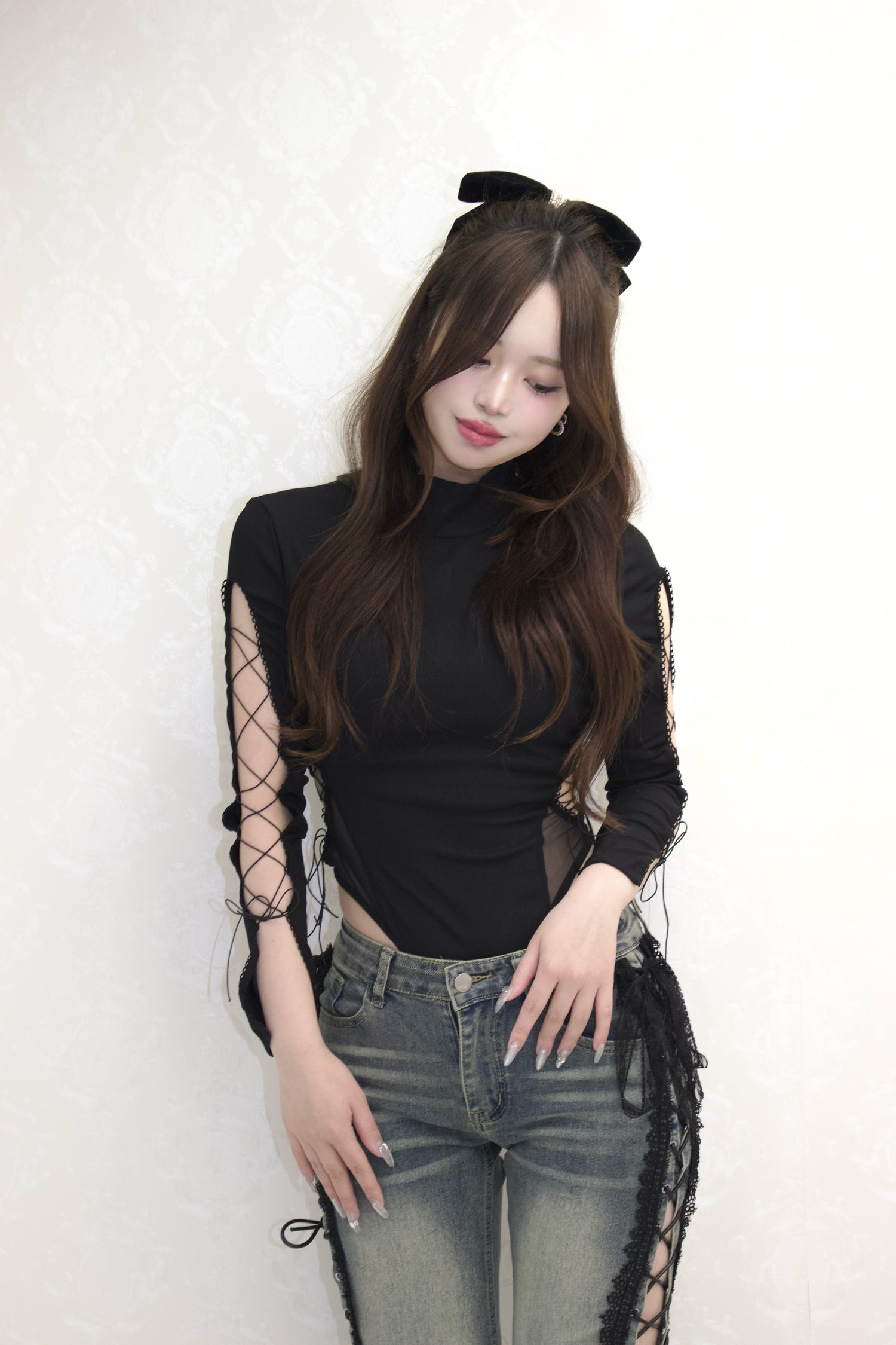 Bare Lace-Up Bodysuit.