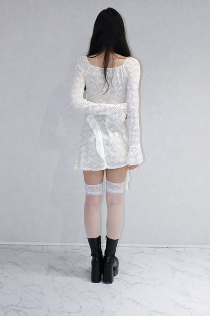 ruffle lace one-piece.