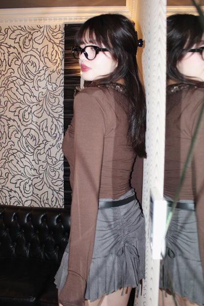 chestnut sequins tops.
