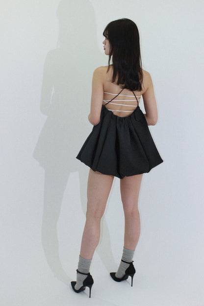 mini balloon dress.