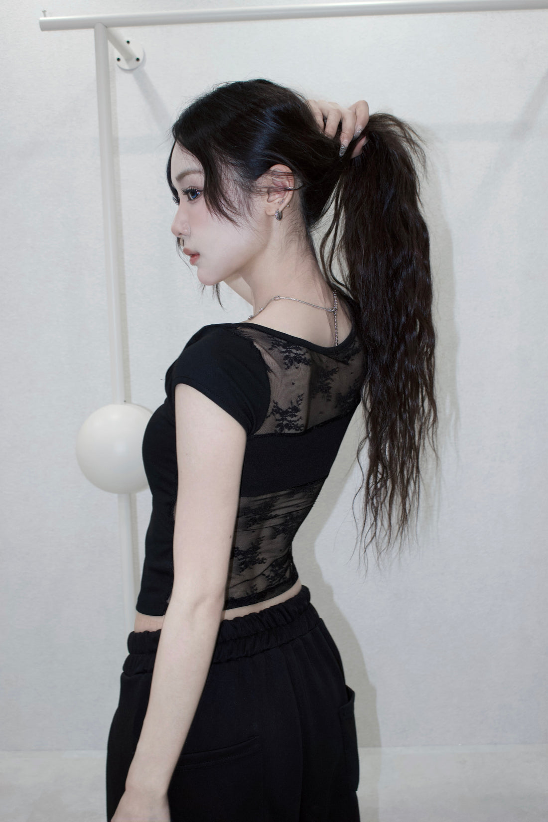 lace back tops