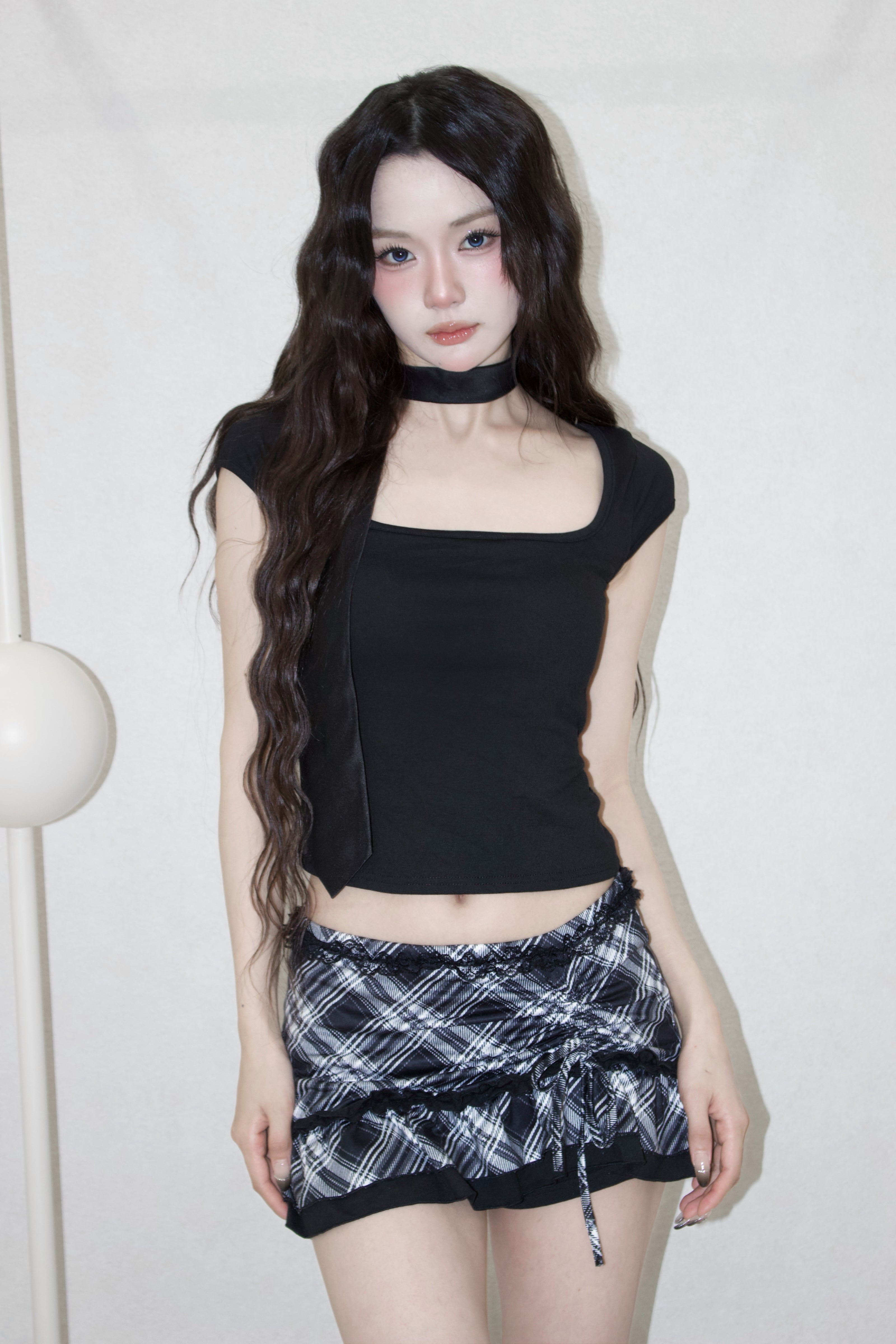 lace back tops