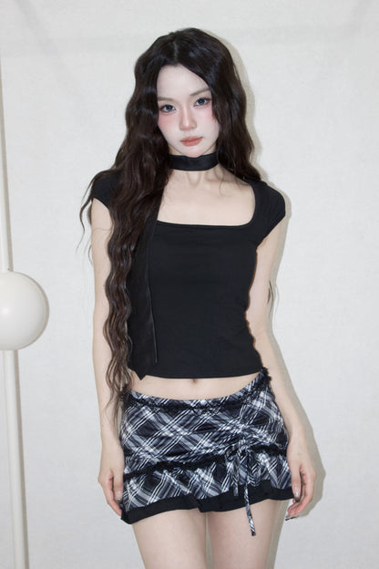 lace back tops