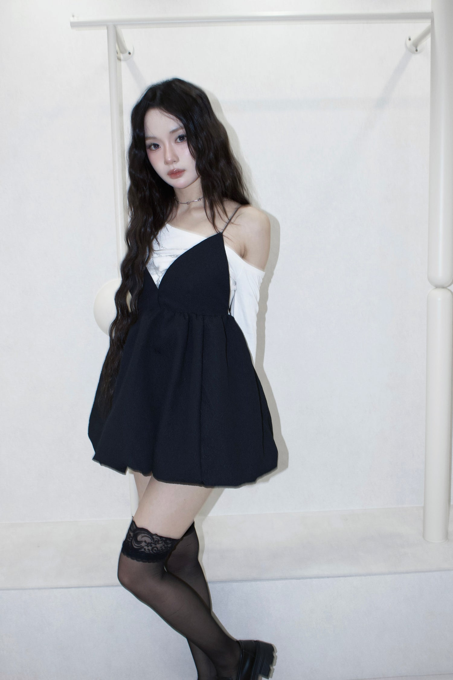 mini balloon dress.