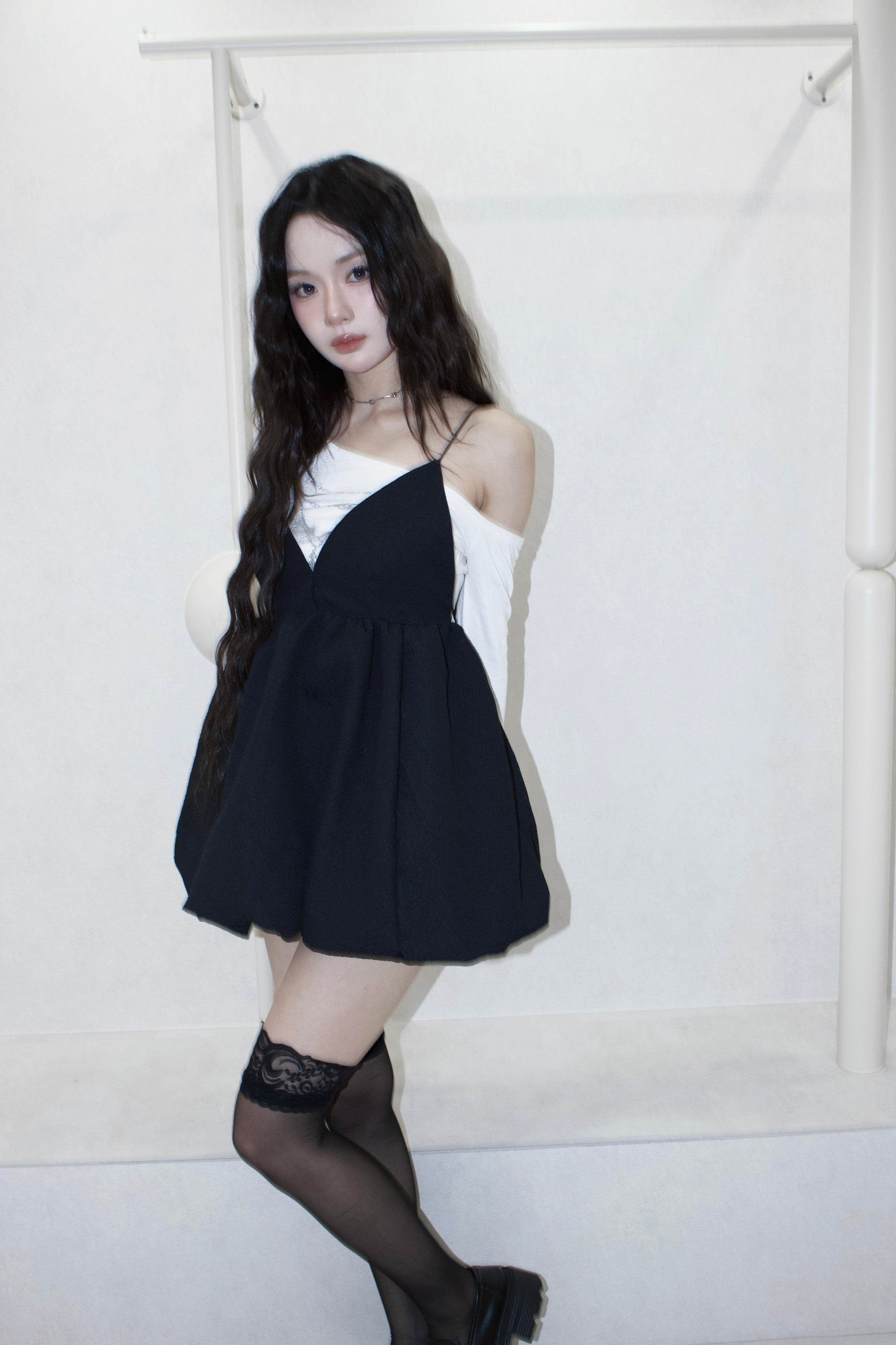 mini balloon dress.