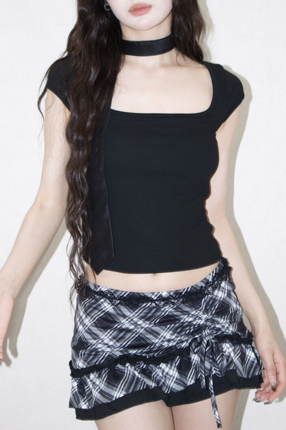 lace back tops