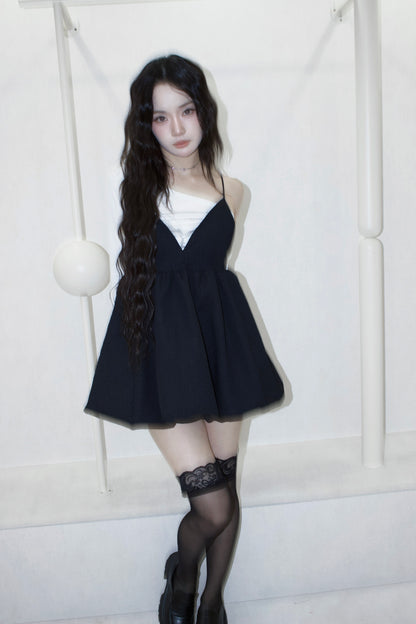mini balloon dress.
