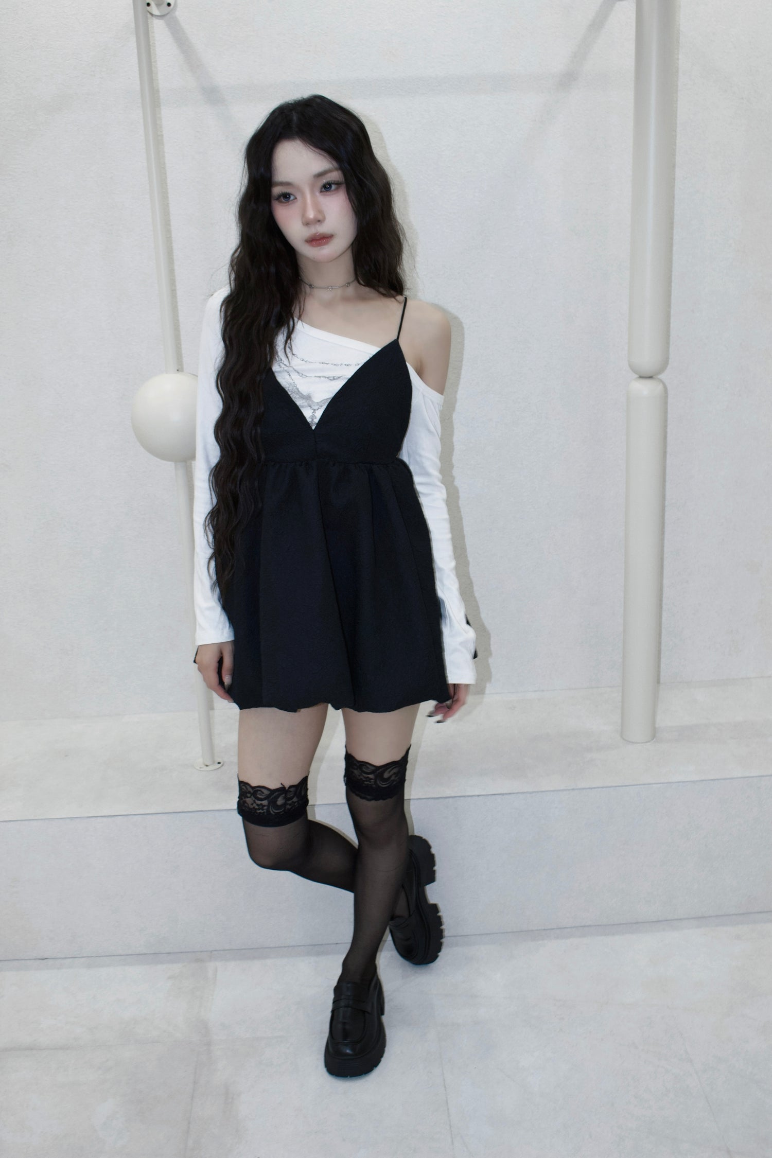 mini balloon dress.