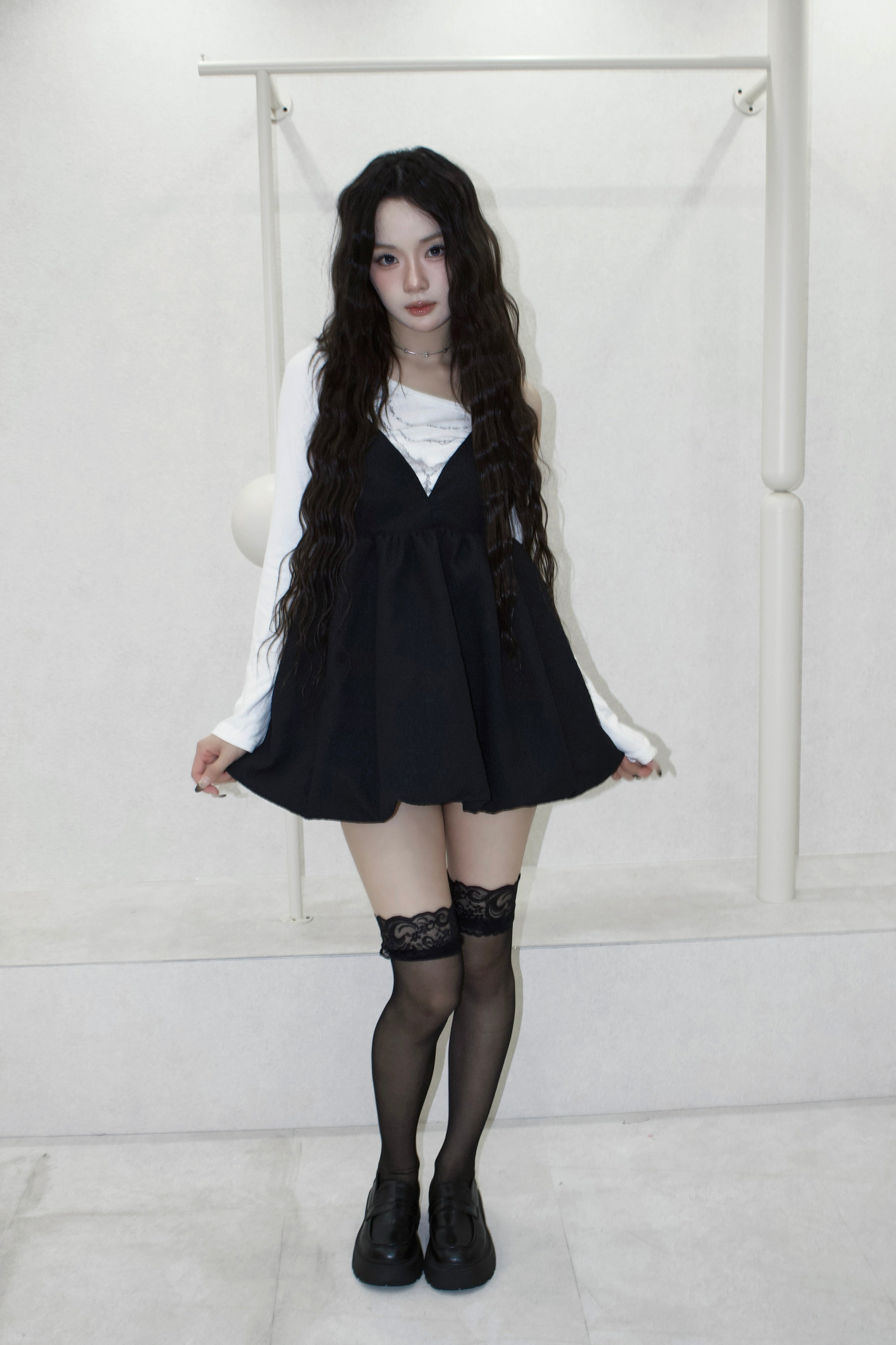 mini balloon dress.