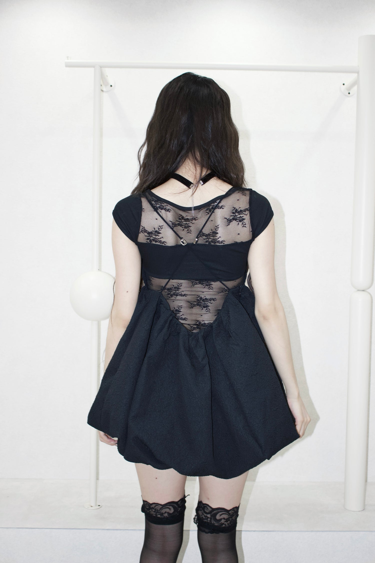 mini balloon dress.