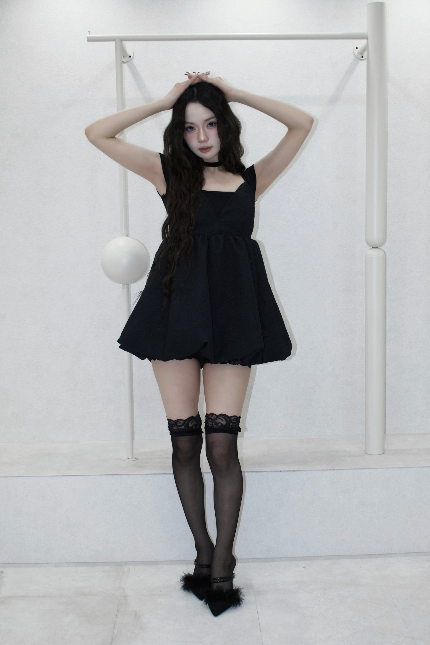 mini balloon dress.