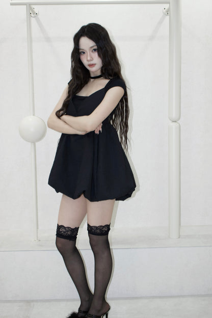 mini balloon dress.