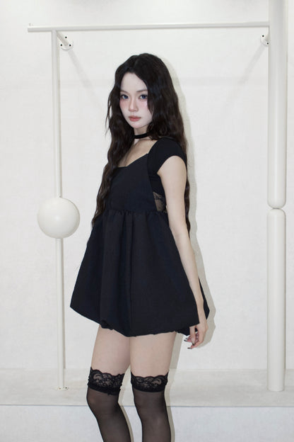 mini balloon dress.