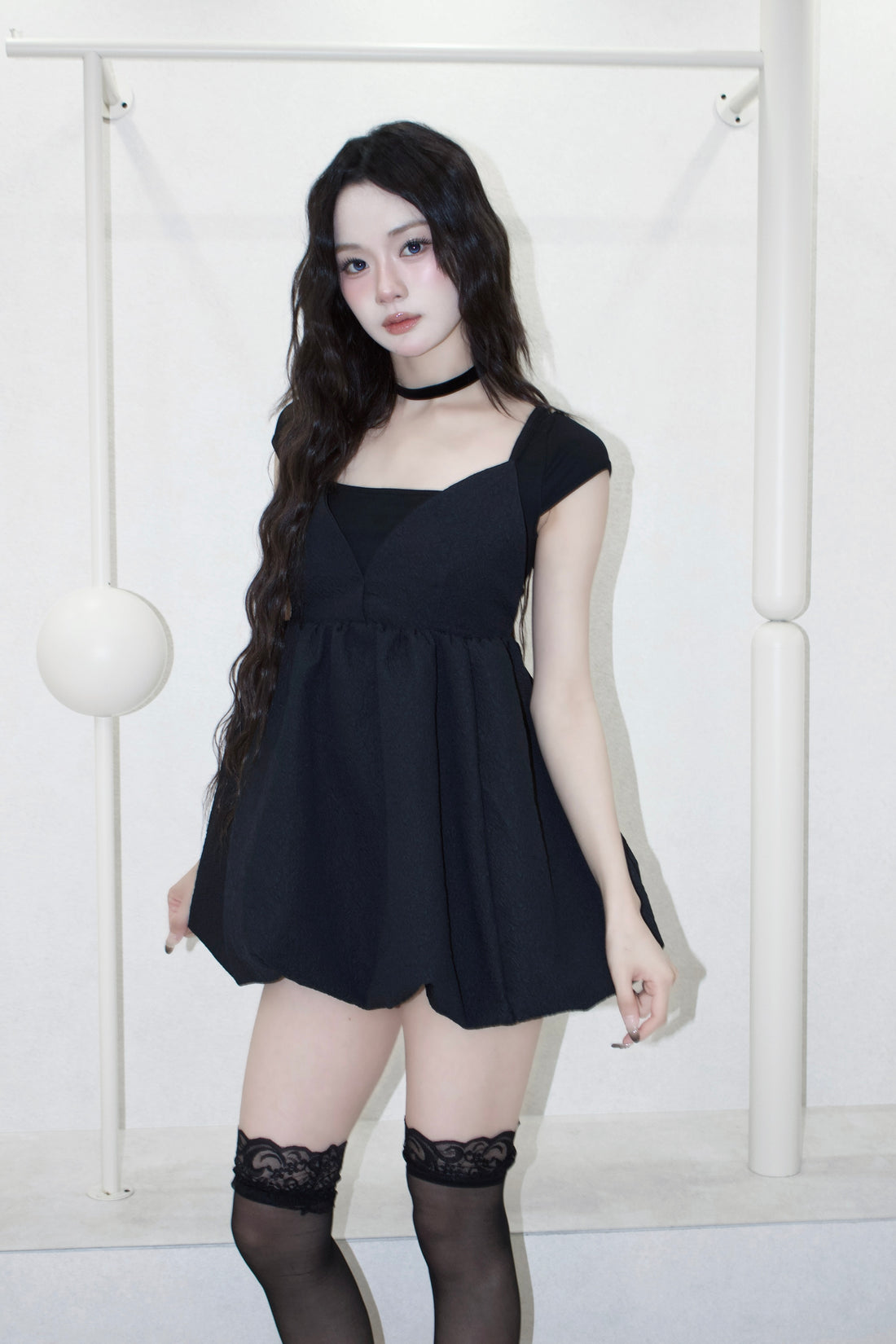 mini balloon dress.