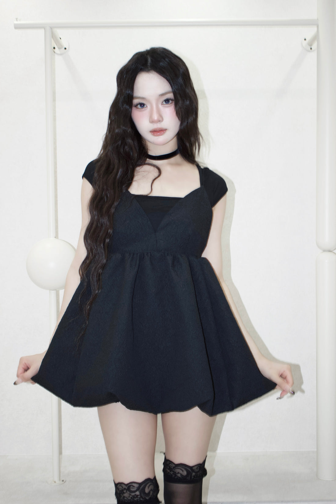 mini balloon dress.