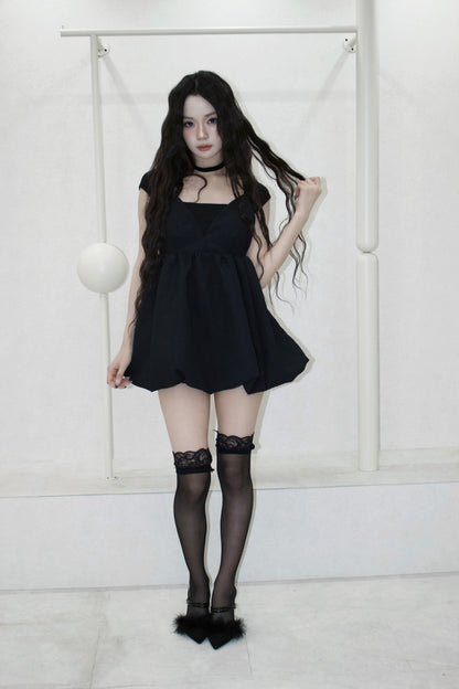 mini balloon dress.