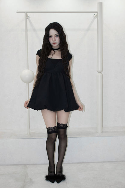 mini balloon dress.