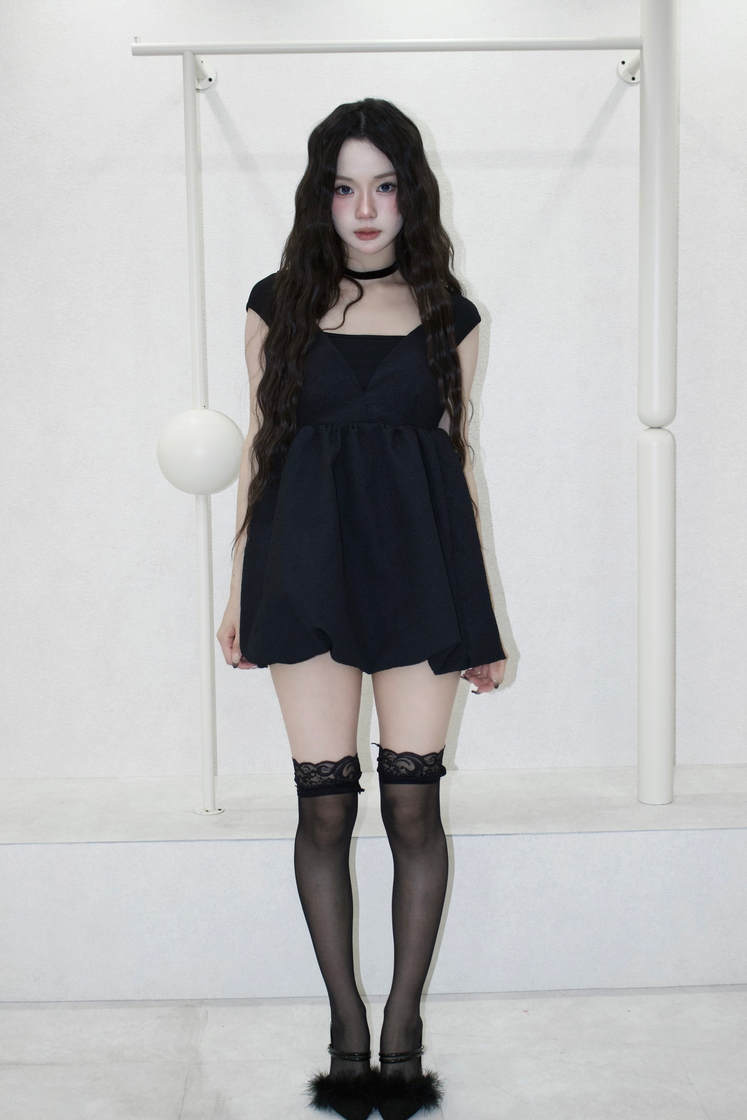 mini balloon dress.