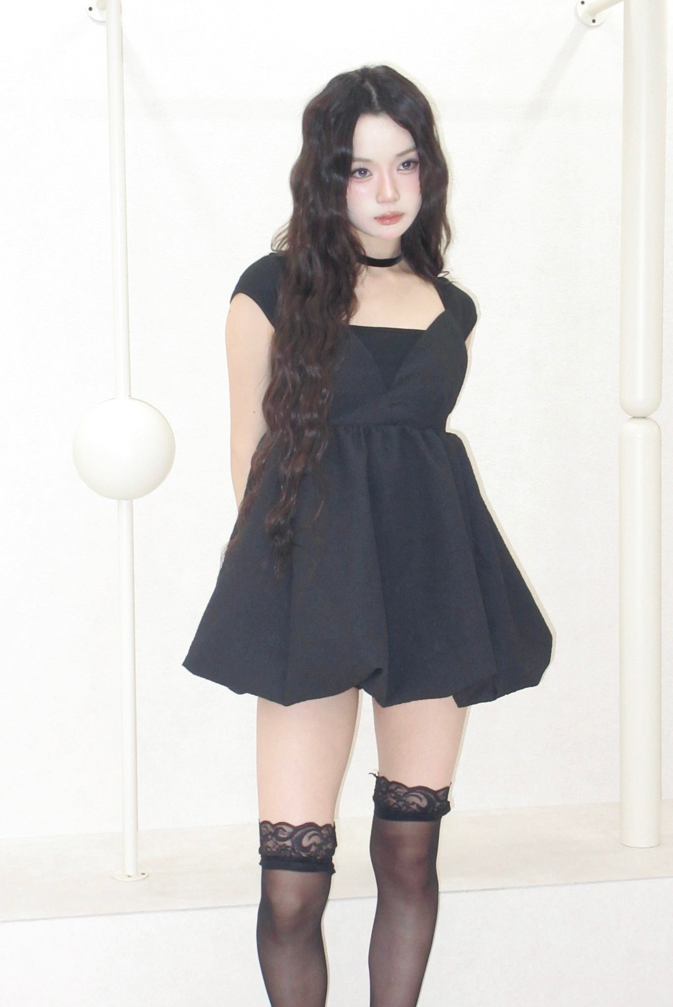 mini balloon dress.