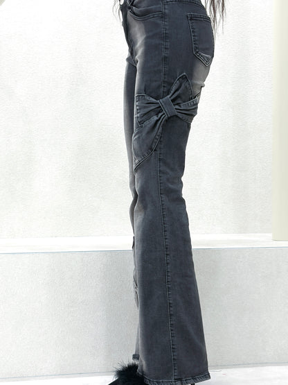ribbon flare denim.